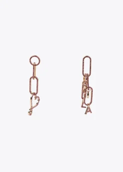 Pendientes colgantes y cristales