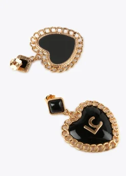 Pendientes corazón encadenado