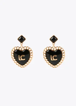 Pendientes corazón encadenado