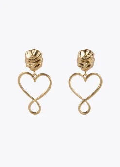 Pendientes corazón infinito