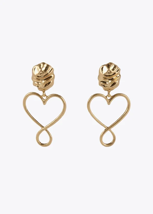 Pendientes corazón infinito