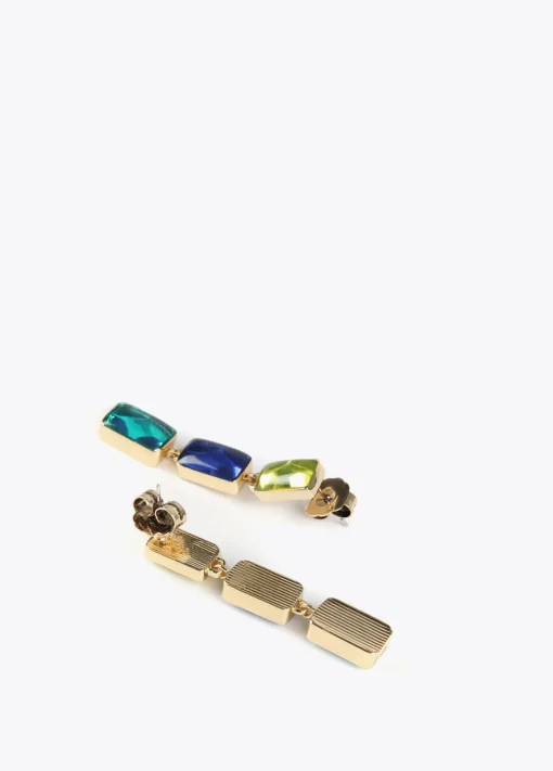 Pendientes cristales de colores