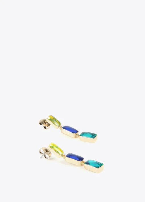 Pendientes cristales de colores