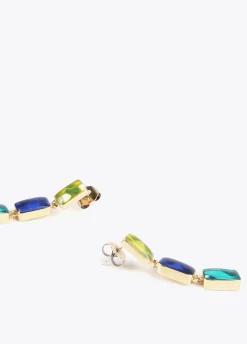 Pendientes cristales de colores