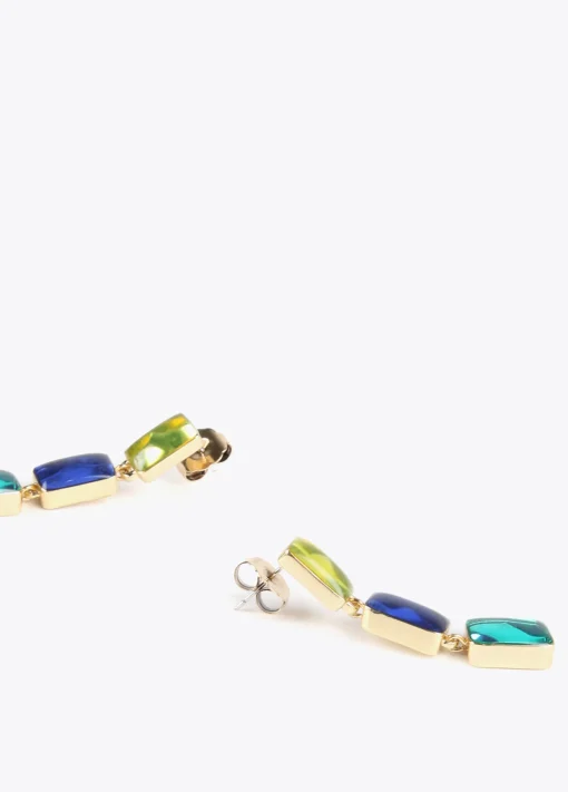 Pendientes cristales de colores