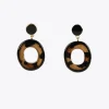 Pendientes de aro animal print