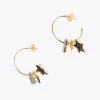Pendientes de aro con charms