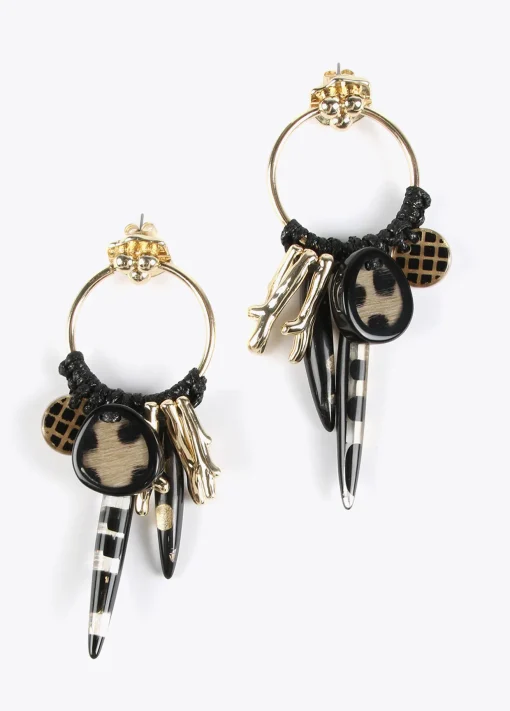 Pendientes de aro estilo africanos