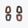 Pendientes dobles con piedras