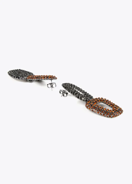 Pendientes dobles con piedras