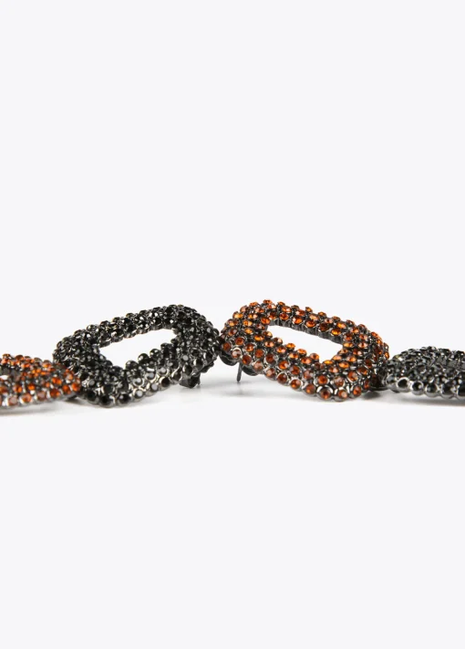 Pendientes dobles con piedras