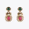 Pendientes dorados con piedras