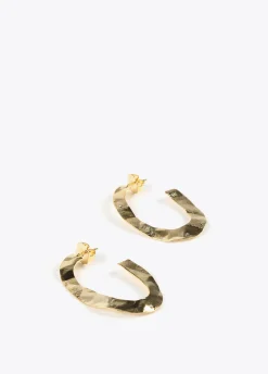 Pendientes dorados de aro