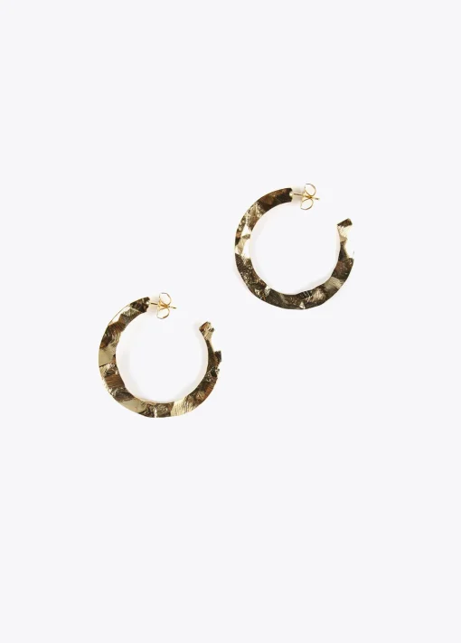 Pendientes dorados de aro