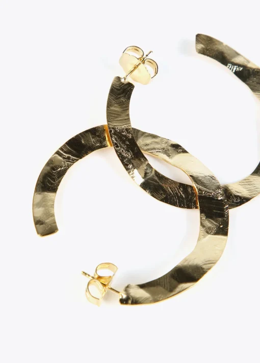 Pendientes dorados de aro