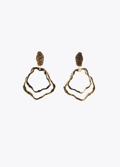 Pendientes dorados multiforma