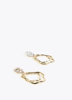 Pendientes dorados multiforma