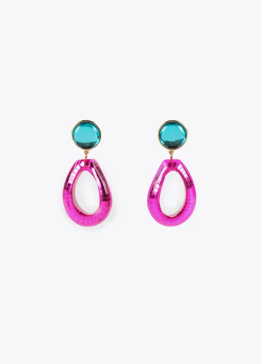 Pendientes dos piezas de colores