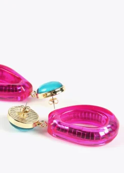 Pendientes dos piezas de colores