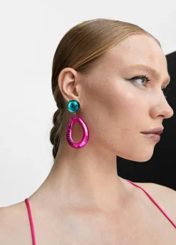 Pendientes dos piezas de colores