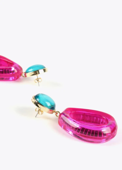 Pendientes dos piezas de colores