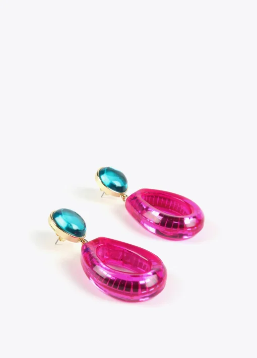 Pendientes dos piezas de colores