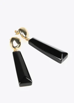 Pendientes negros dos piezas