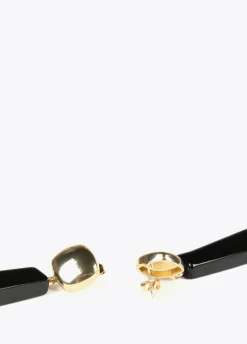 Pendientes negros dos piezas