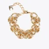 Pulsera de cadena dorada
