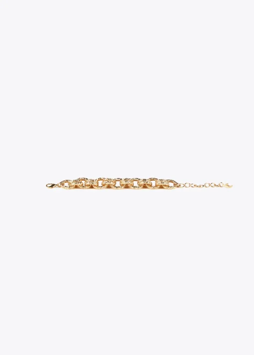 Pulsera de cadena dorada