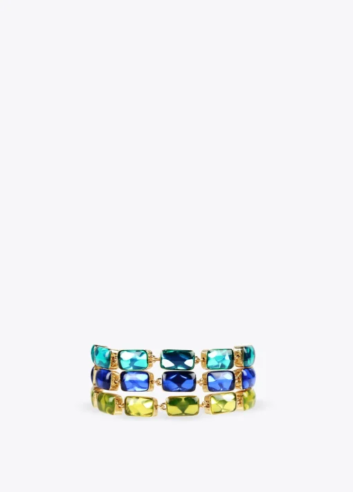Pulsera de cristales multicolor