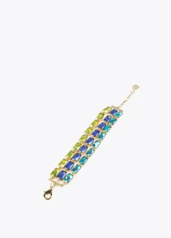 Pulsera de cristales multicolor