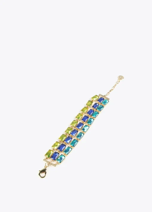 Pulsera de cristales multicolor