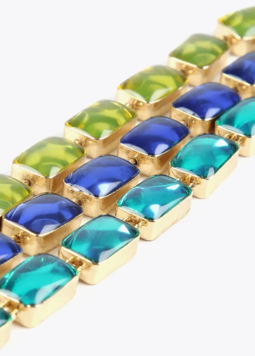 Pulsera de cristales multicolor