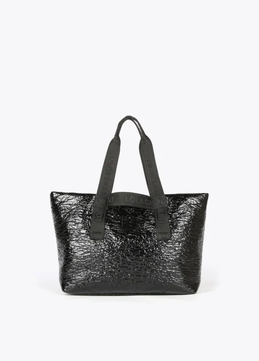 Shopper efecto charol