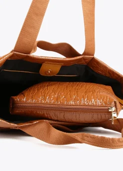 Shopper efecto charol