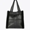 Shopper efecto piel y pelo