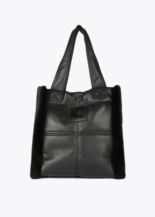 Shopper efecto piel y pelo