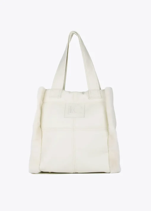 Shopper efecto piel y pelo