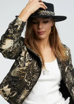 Sombrero cinta jacquard