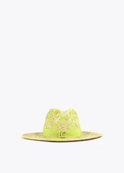 Sombrero trenzado bicolor