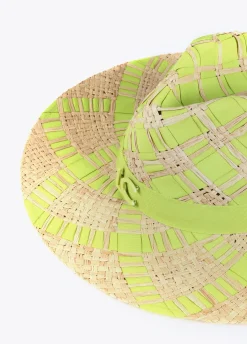 Sombrero trenzado bicolor