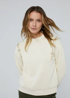 Sudadera con pedrería