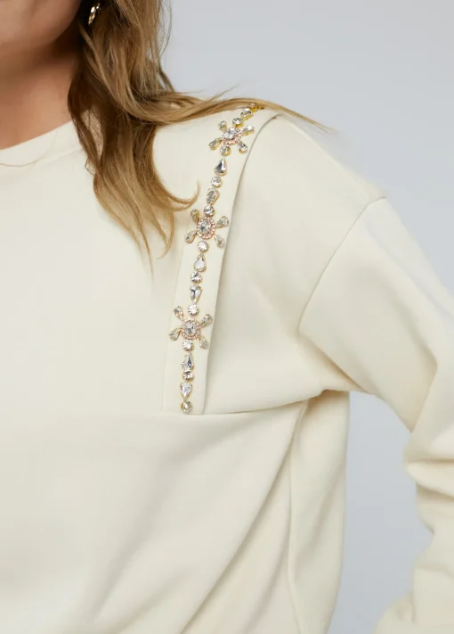 Sudadera con pedrería