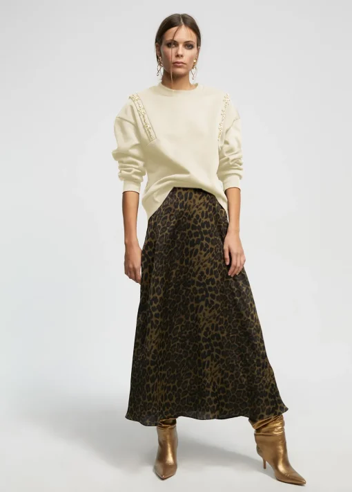 Sudadera con pedrería
