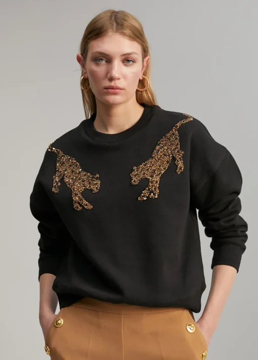 Sudadera detalle tigres