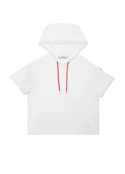 Sudadera manga corta blanca de algodón - Lola Casademunt