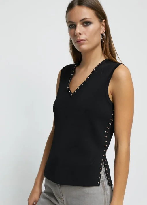 Top de punto tachas