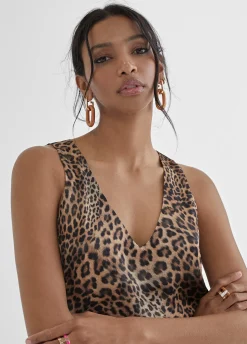 Top estampado animal