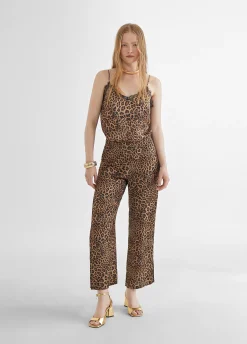Top lencero animal print